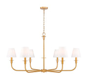 Z-Lite - 3049-45RB - Six Light Chandelier - Tova - Rubbed Brass