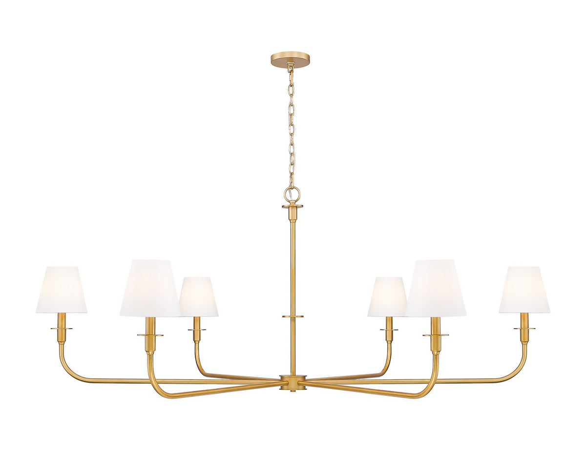 Z-Lite - 3049-62RB - Six Light Chandelier - Tova - Rubbed Brass