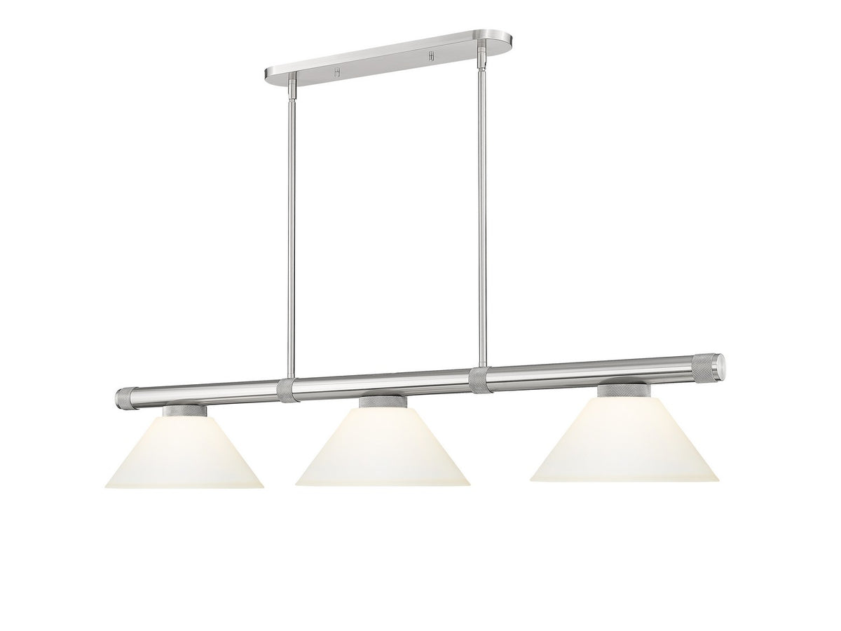 Z-Lite - 3050-3BN-AMO14 - Three Light Billiard - Vanguard - Brushed Nickel