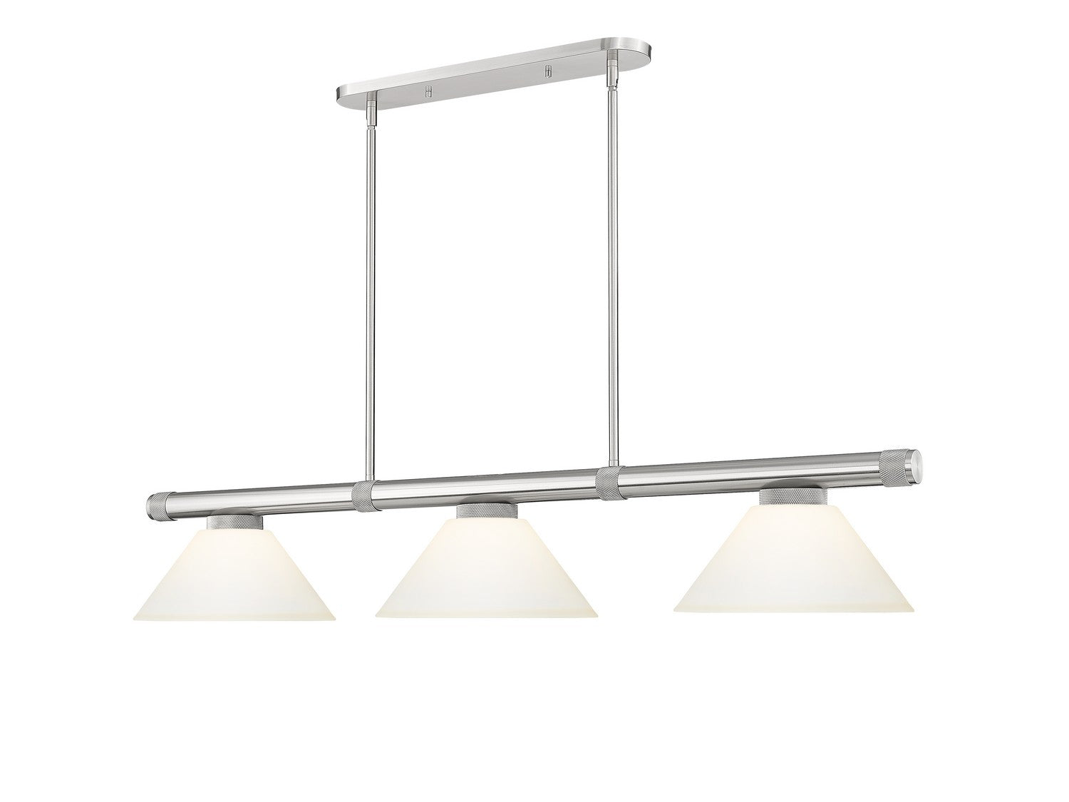 Z-Lite - 3050-3BN-AMO14 - Three Light Billiard - Vanguard - Brushed Nickel