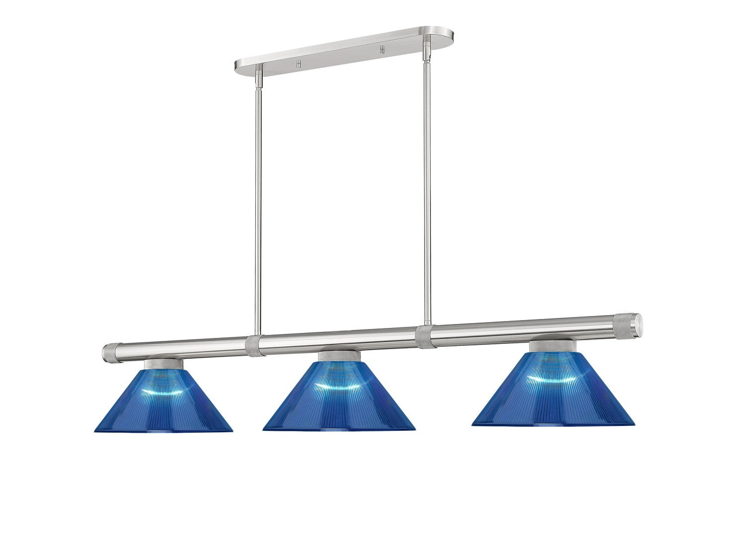 Z-Lite - 3050-3BN-ARDB - Three Light Billiard - Vanguard - Brushed Nickel