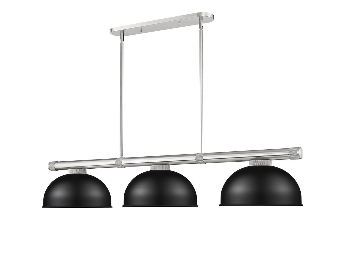 Z-Lite - 3050-3BN-D13MB - Three Light Billiard - Vanguard - Brushed Nickel