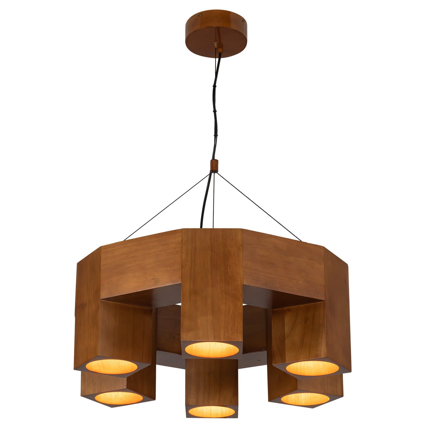 Kuzco Lighting - CH12626-ON - LED Chandelier - Bosco - Natural Oak