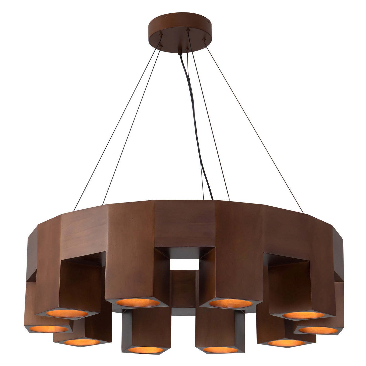 Kuzco Lighting - CH12638-WT - LED Chandelier - Bosco - Walnut