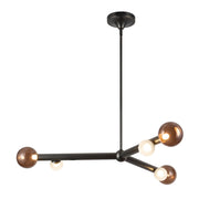 Kuzco Lighting - CH32841-UB/AM - LED Chandelier - Reese - Urban Bronze/Amber Glass