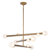 Kuzco Lighting - CH32848-VB/OP - LED Chandelier - Reese - Vintage Brass/Opal Glass