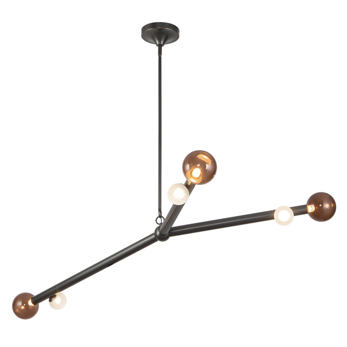 Kuzco Lighting - CH32853-UB/AM - LED Chandelier - Reese - Urban Bronze/Amber Glass