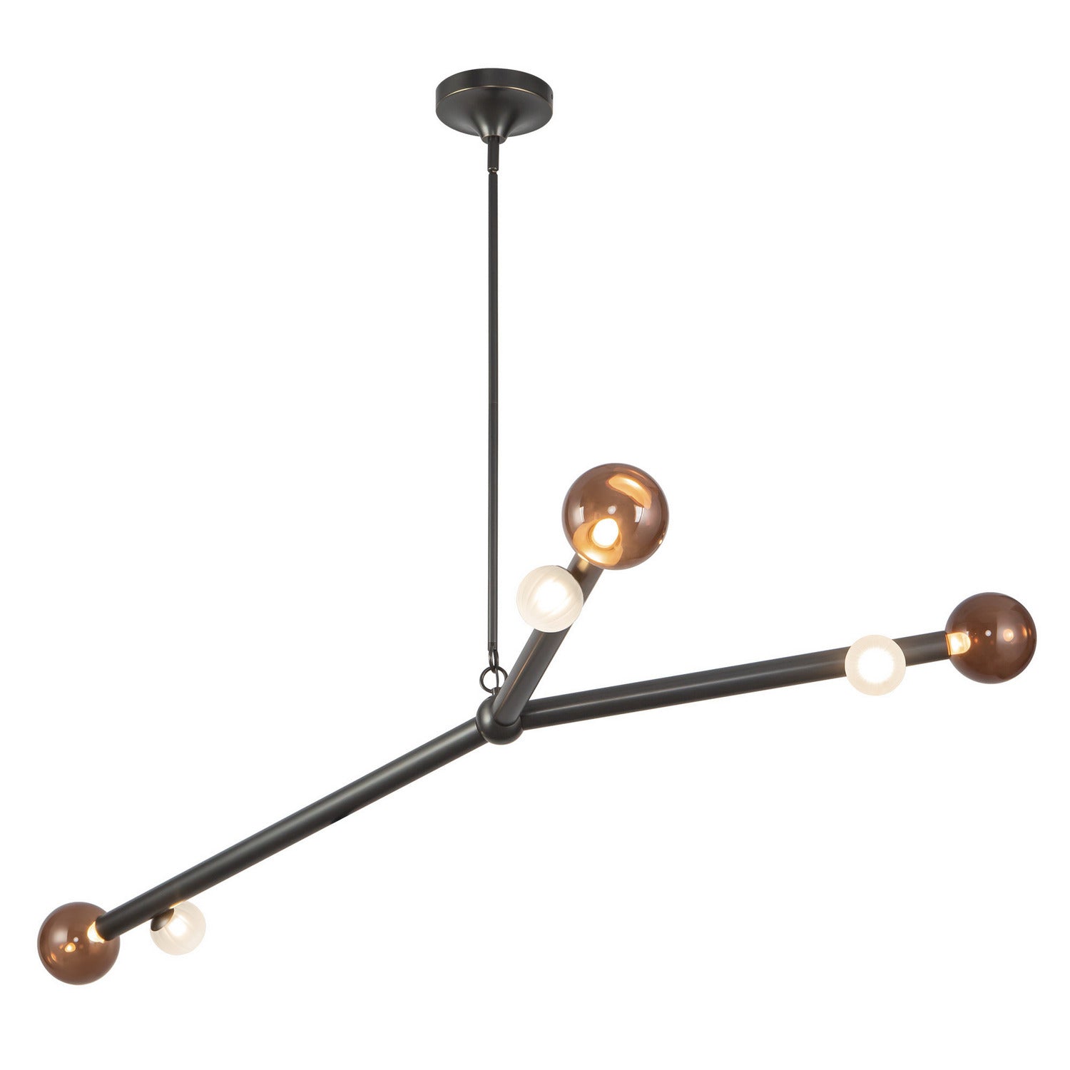 Kuzco Lighting - CH32853-UB/AM - LED Chandelier - Reese - Urban Bronze/Amber Glass