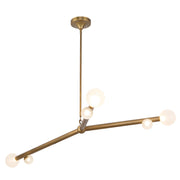Kuzco Lighting - CH32853-VB/OP - LED Chandelier - Reese - Vintage Brass/Opal Glass