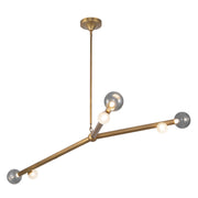 Kuzco Lighting - CH32853-VB/SM - LED Chandelier - Reese - Vintage Brass/Smoked Glass