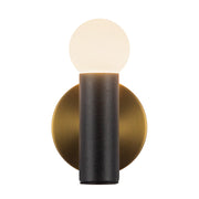 Kuzco Lighting - WS26608-BG/BVL - LED Wall Sconce - Calla - Brushed Gold/Black Vegan Leather