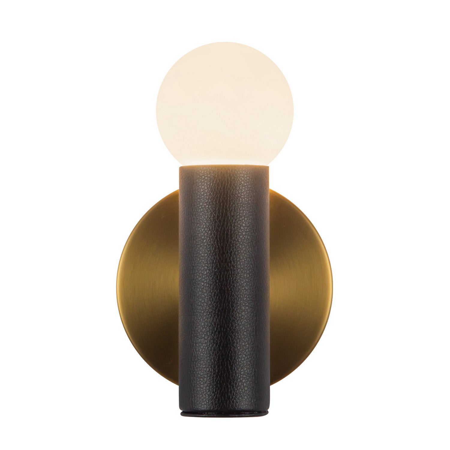 Kuzco Lighting - WS26608-BG/BVL - LED Wall Sconce - Calla - Brushed Gold/Black Vegan Leather