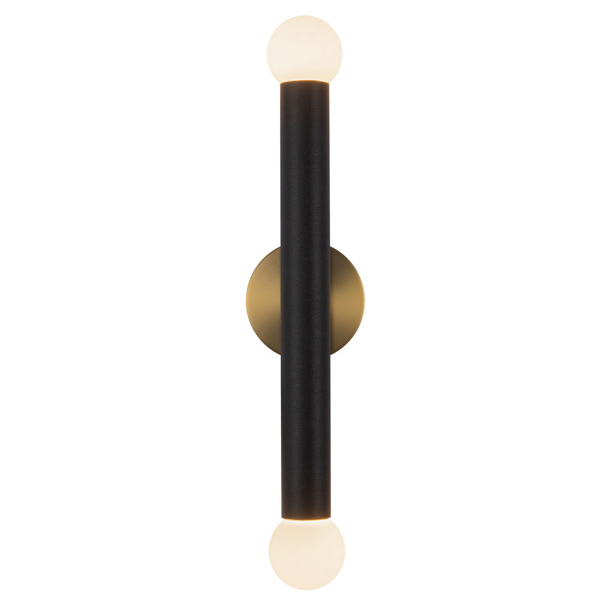 Kuzco Lighting - WS26624-BG/BVL - LED Vanity Light - Calla - Brushed Gold/Black Vegan Leather