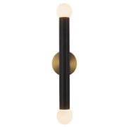 Kuzco Lighting - WS26624-BG/BVL - LED Vanity Light - Calla - Brushed Gold/Black Vegan Leather