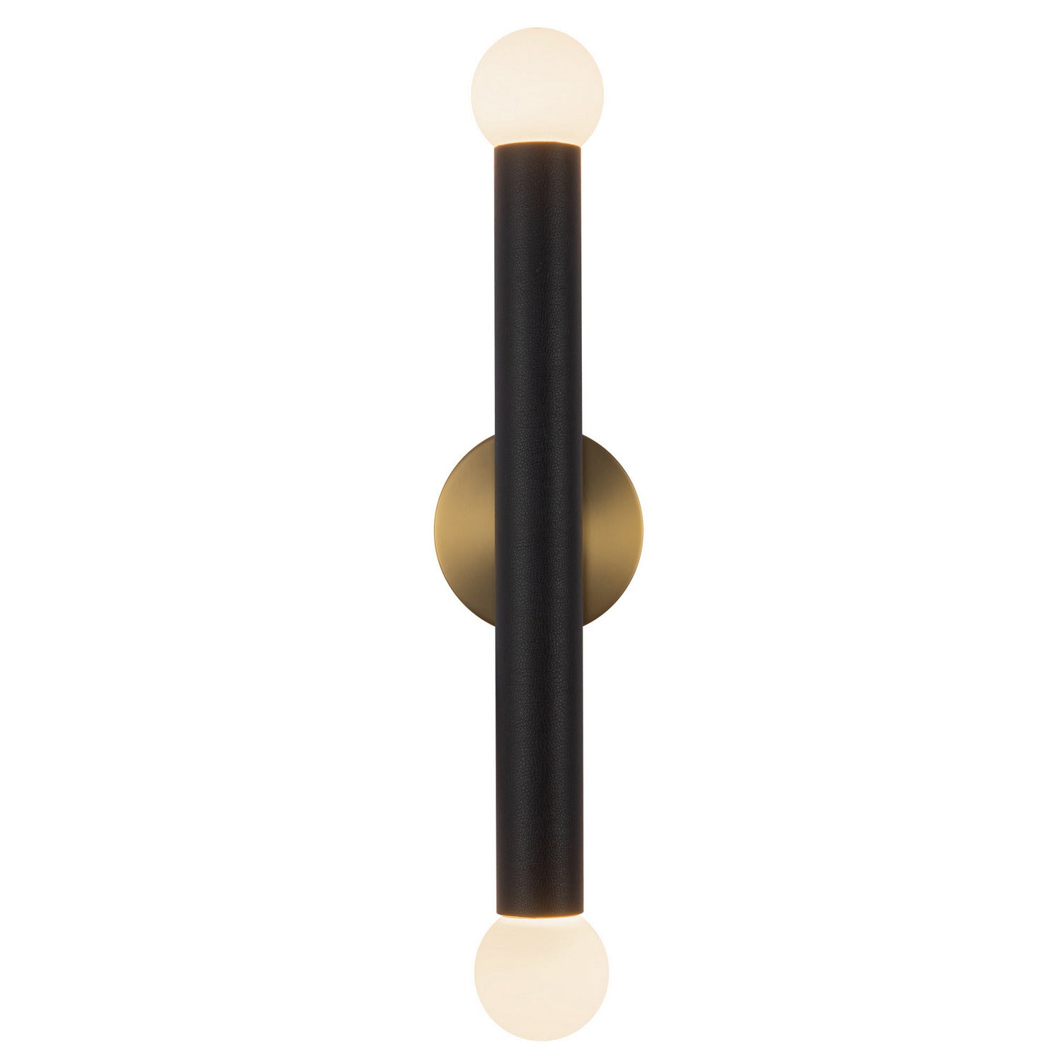 Kuzco Lighting - WS26624-BG/BVL - LED Vanity Light - Calla - Brushed Gold/Black Vegan Leather