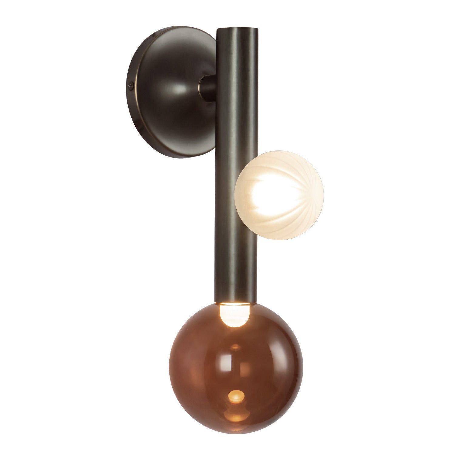 Kuzco Lighting - WS32814-UB/AM - LED Wall Sconce - Reese - Urban Bronze/Amber Glass