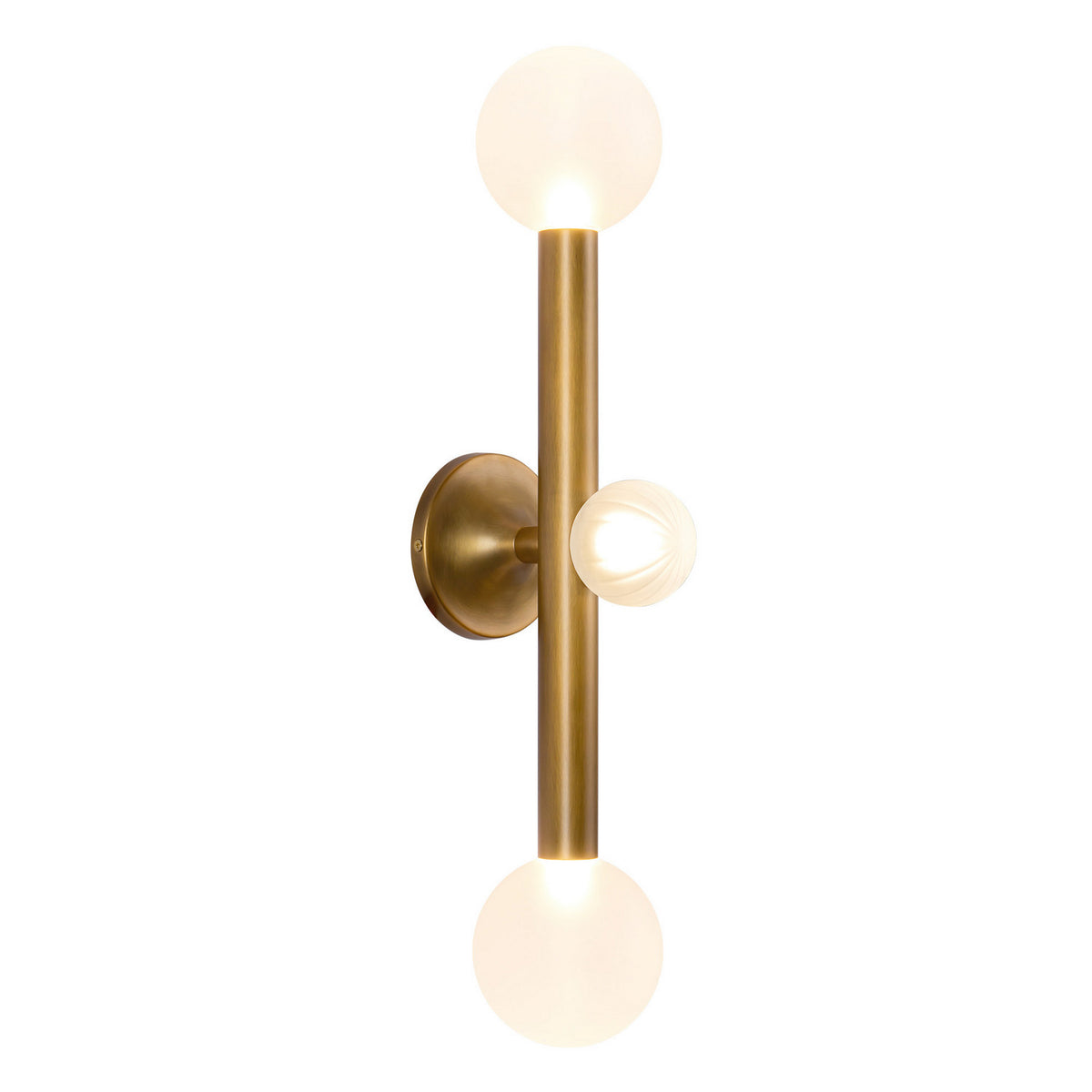 Kuzco Lighting - WS32823-VB/OP - LED Vanity Light - Reese - Vintage Brass/Opal Glass