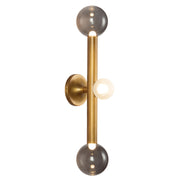 Kuzco Lighting - WS32823-VB/SM - LED Vanity Light - Reese - Vintage Brass/Smoked Glass