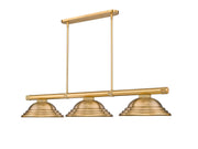 Z-Lite - 3050-3RB-SRB - Three Light Billiard - Vanguard - Rubbed Brass