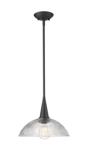 Z-Lite - 3051P12-MB - One Light Pendant - Lunelle - Matte Black