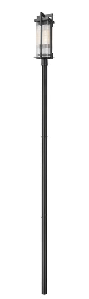 Z-Lite - 5031PHBR-5009P120-BK - Two Light Outdoor Post Mounted Fixture - Fortis - Sand Black