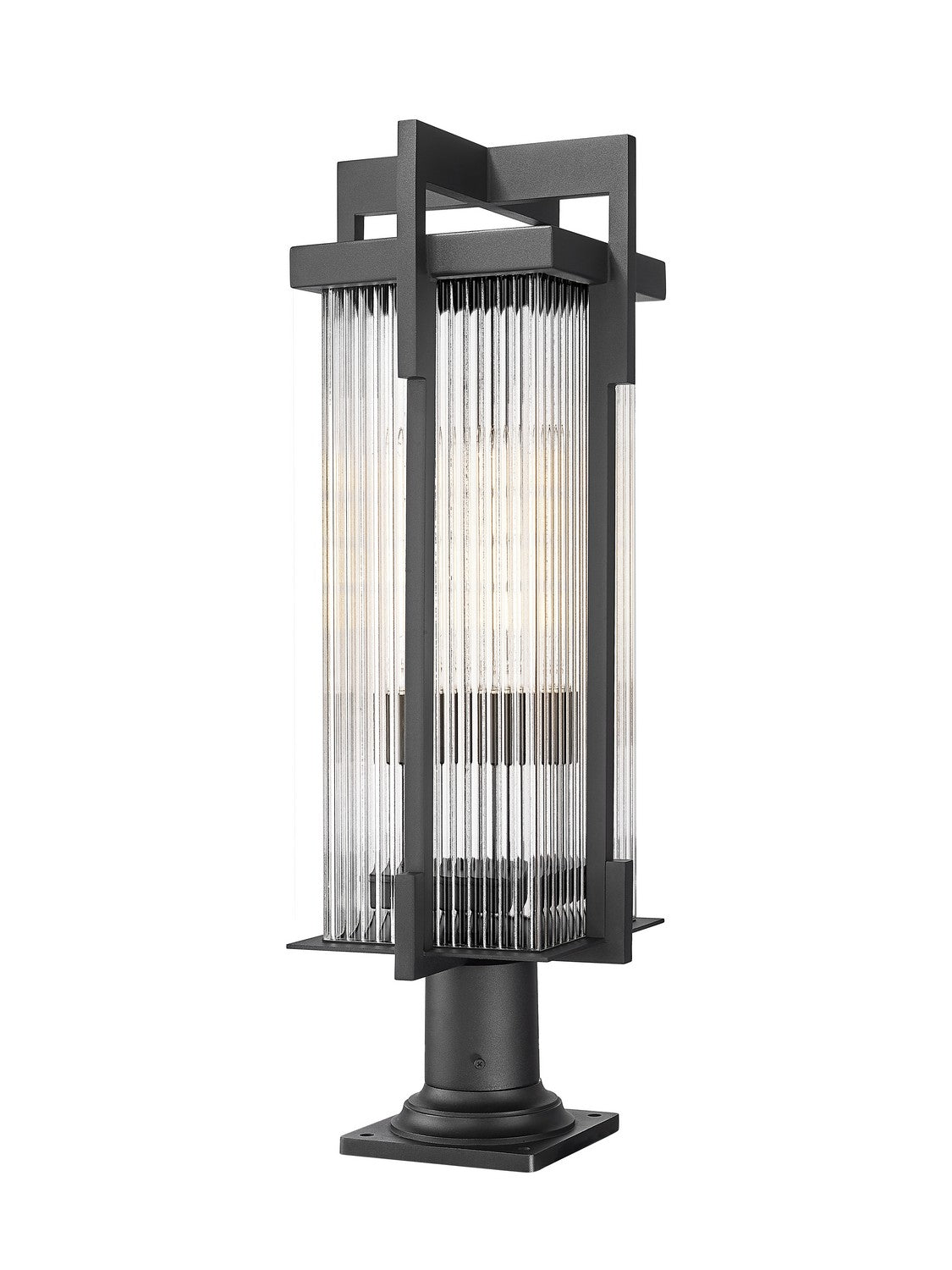 Z-Lite - 5031PHBR-533PM-BK - Two Light Outdoor Pier Mounted Fixture - Fortis - Sand Black