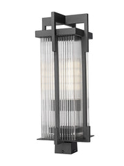 Z-Lite - 5031PHBS-BK - Two Light Outdoor Post Mount Fixture - Fortis - Sand Black