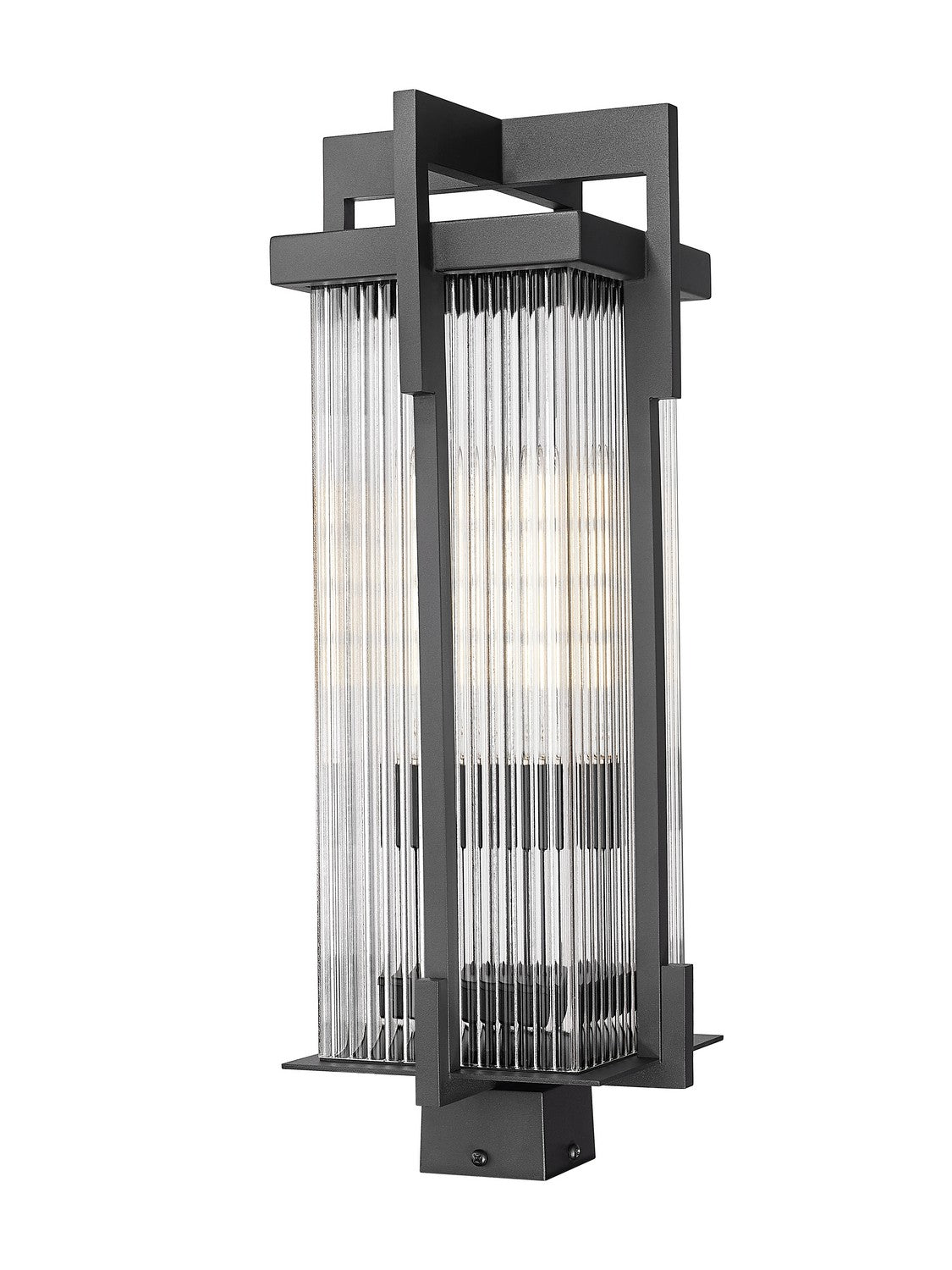 Z-Lite - 5031PHBS-BK - Two Light Outdoor Post Mount Fixture - Fortis - Sand Black
