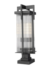 Z-Lite - 5031PHBS-SQPM-BK - Two Light Outdoor Pier Mounted Fixture - Fortis - Sand Black