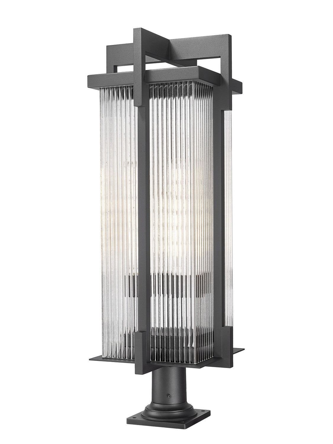 Z-Lite - 5031PHXLR-533PM-BK - Three Light Outdoor Pier Mounted Fixture - Fortis - Sand Black