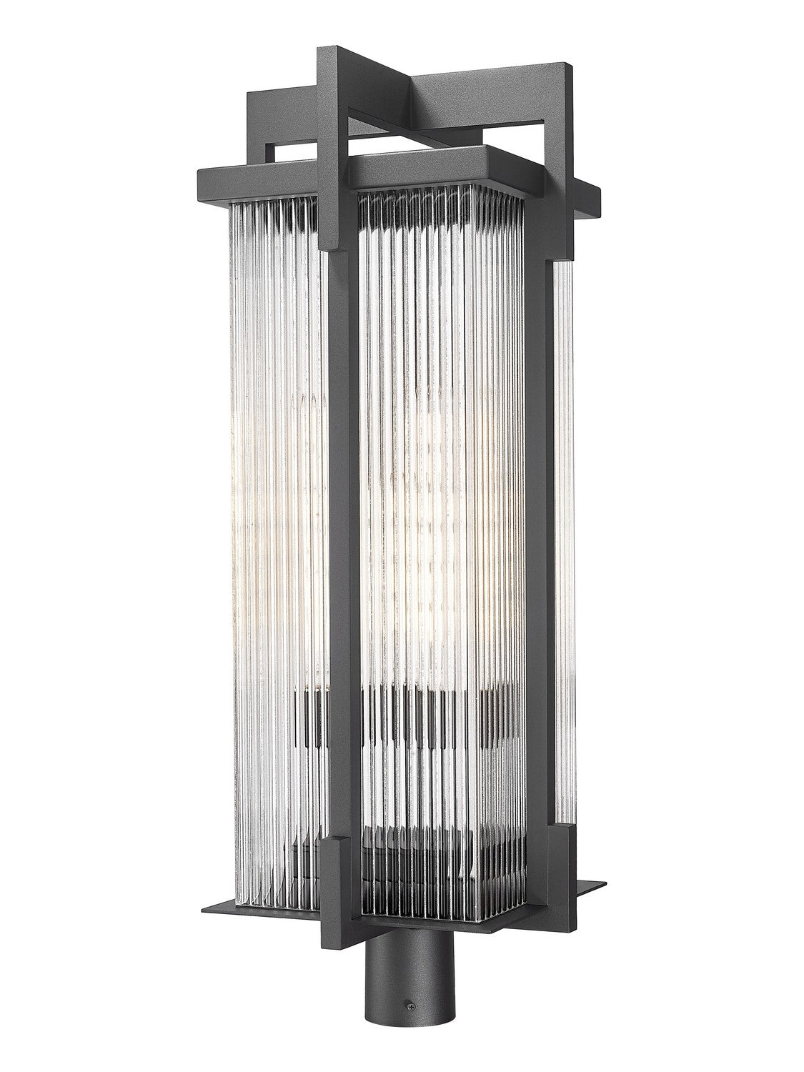 Z-Lite - 5031PHXLR-BK - Three Light Outdoor Post Mount Fixture - Fortis - Sand Black