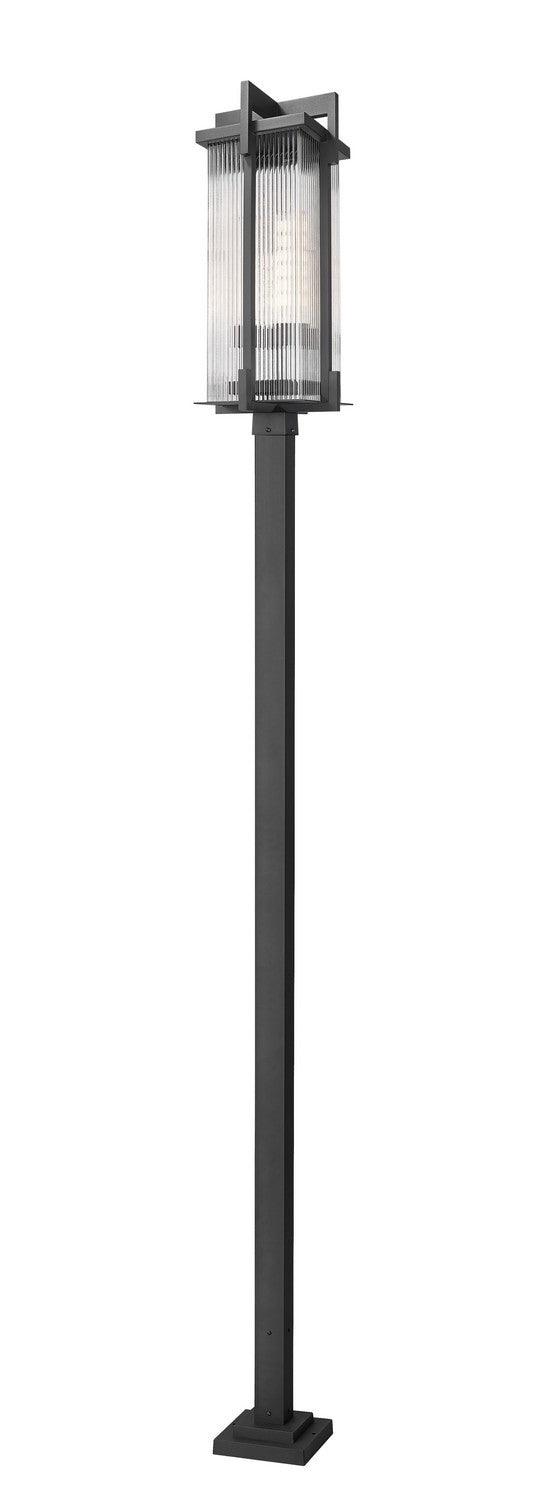 Z-Lite - 5031PHXLS-536P-BK - Three Light Outdoor Post Mounted Fixture - Fortis - Sand Black