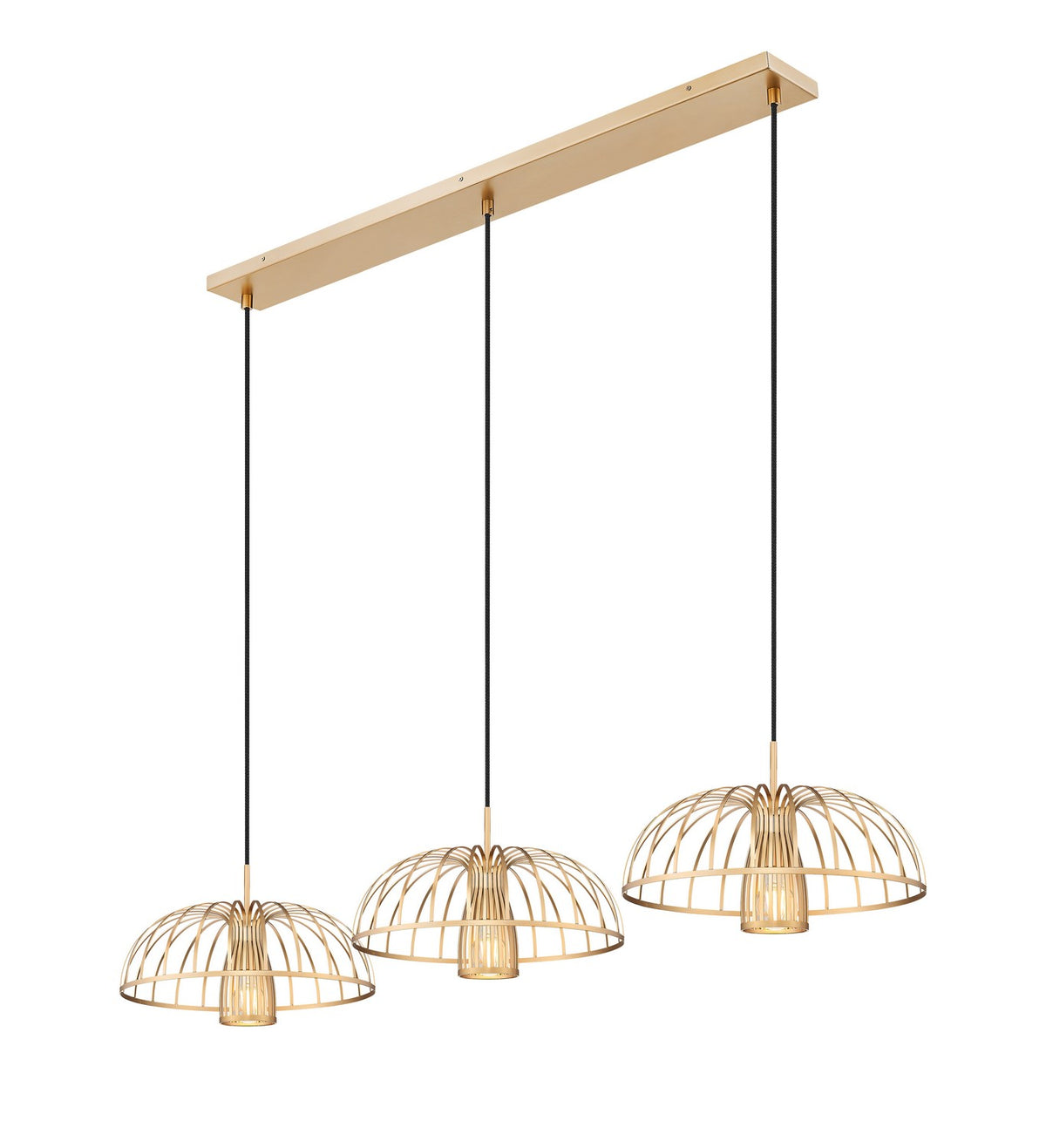 Z-Lite - 623P16-3L-MGLD - Three Light Linear Chandelier - Valencia - Modern Gold
