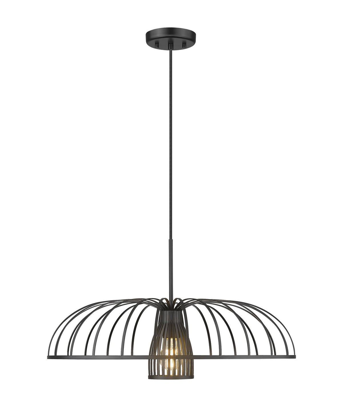 Z-Lite - 623P24-MB - One Light Pendant - Valencia - Matte Black