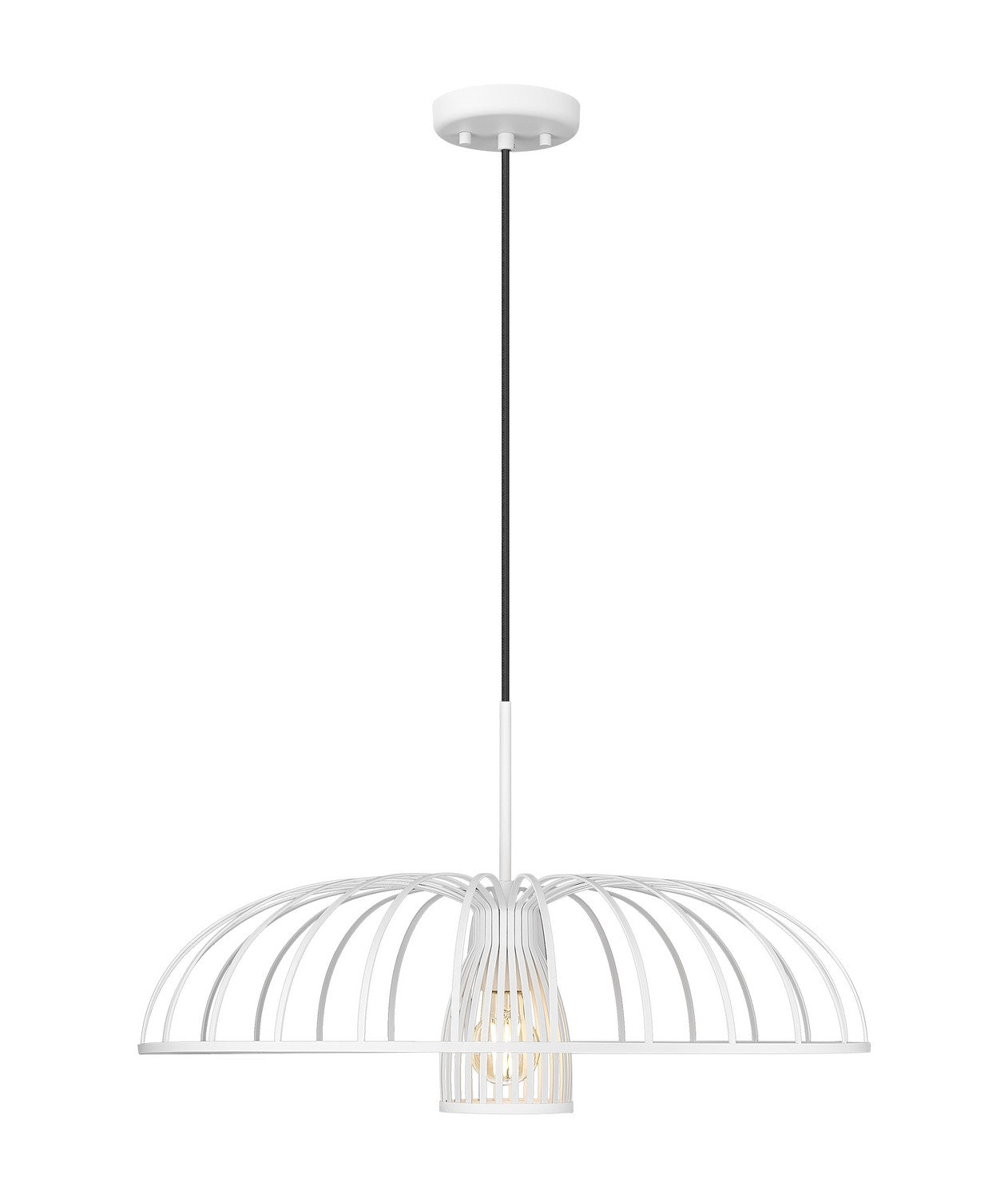 Z-Lite - 623P24-TXWH - One Light Pendant - Valencia - Texture White