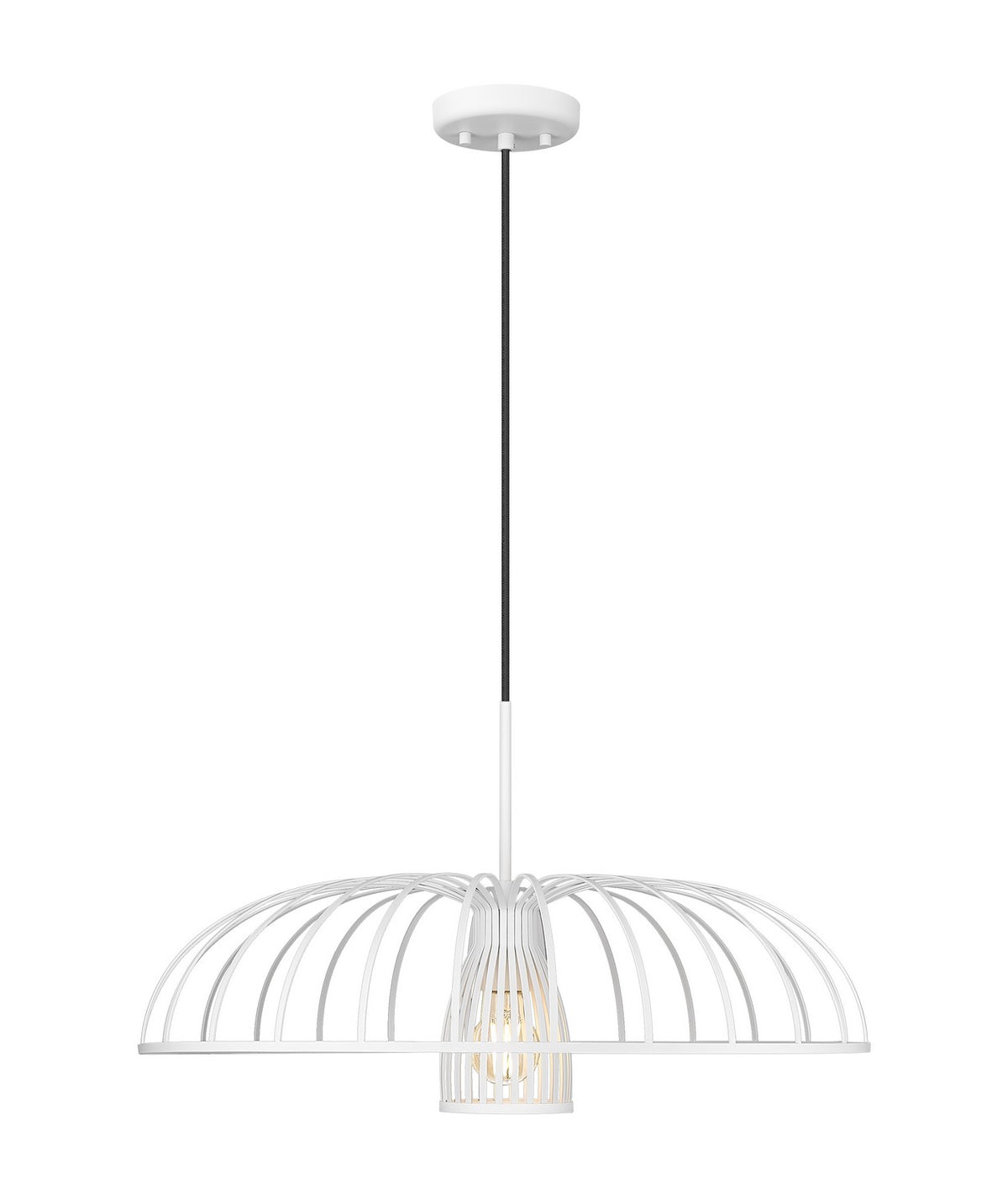 Z-Lite - 623P24-TXWH - One Light Pendant - Valencia - Texture White