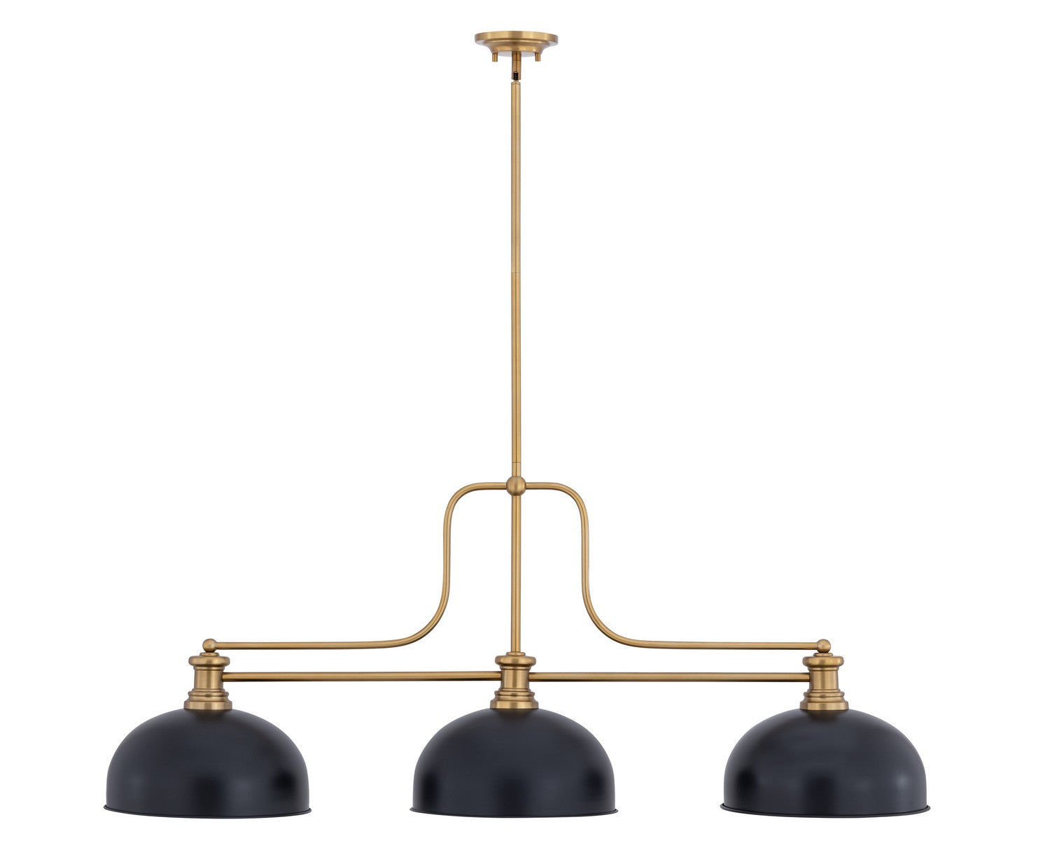 Z-Lite - 725-3HBR-D13MB - Three Light Billiard - Melange - Heritage Brass