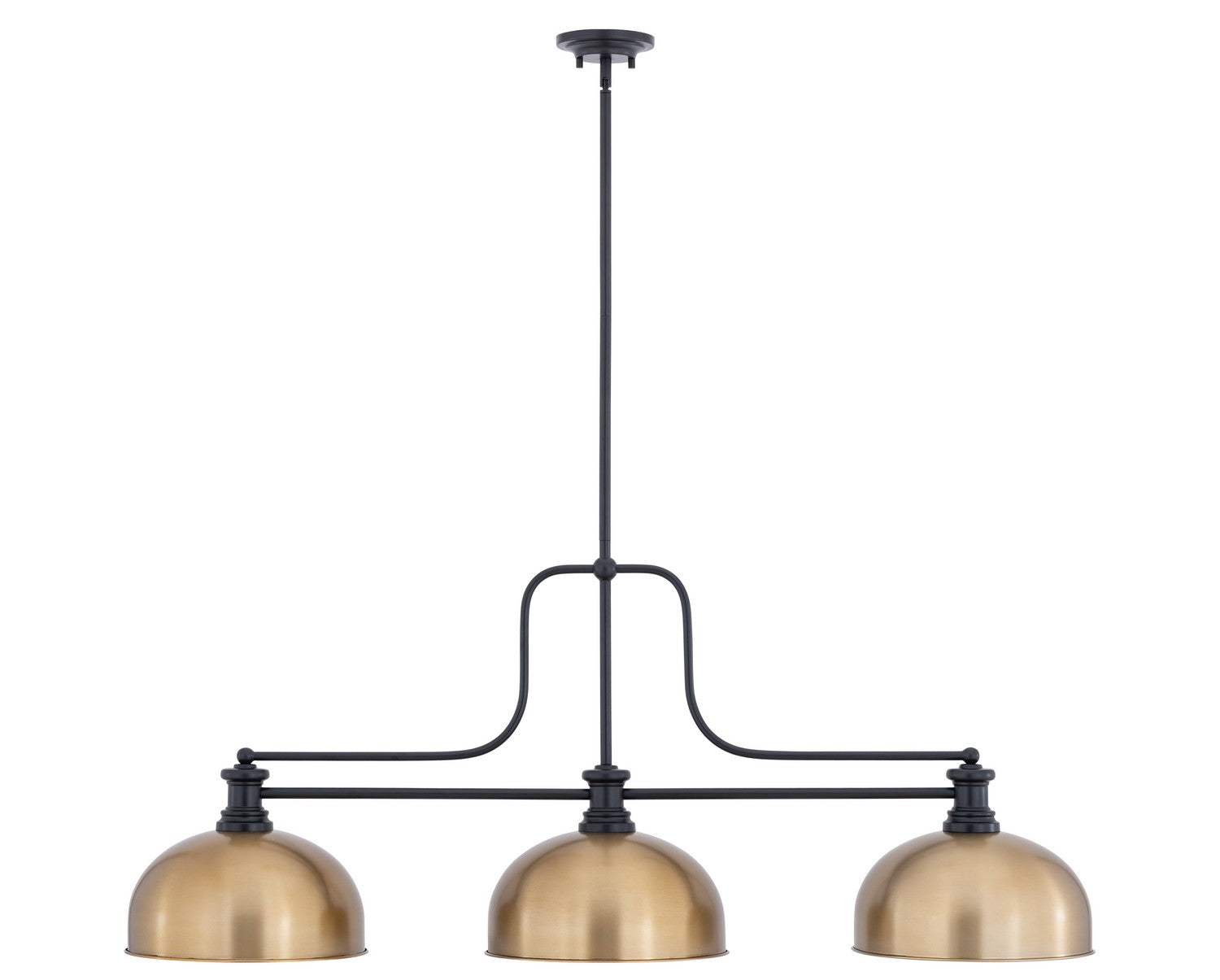 Z-Lite - 725-3MB-D13HBR - Three Light Billiard - Melange - Matte Black