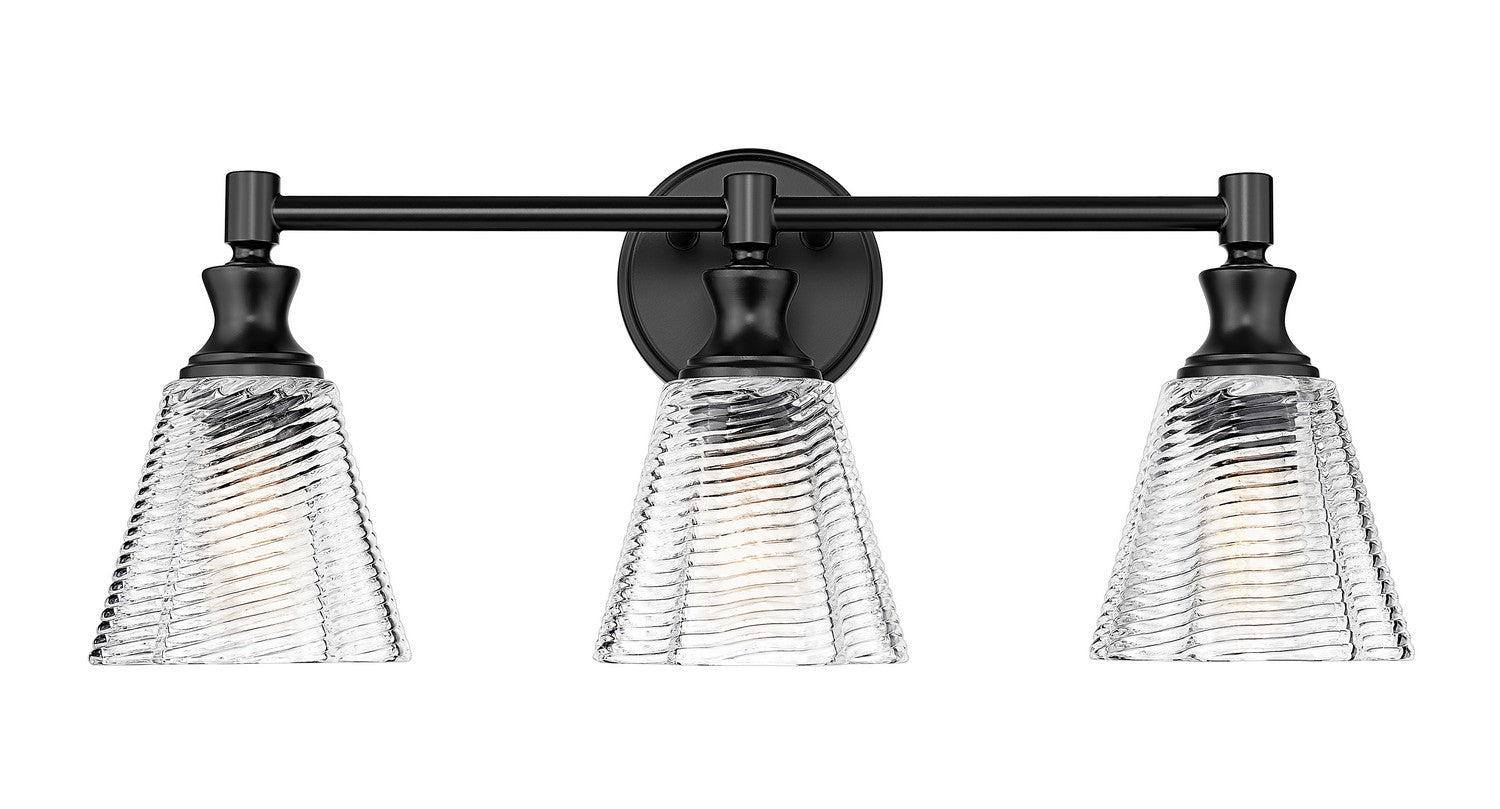 Z-Lite - 7704-3V-MB - Three Light Vanity - Auden - Matte Black