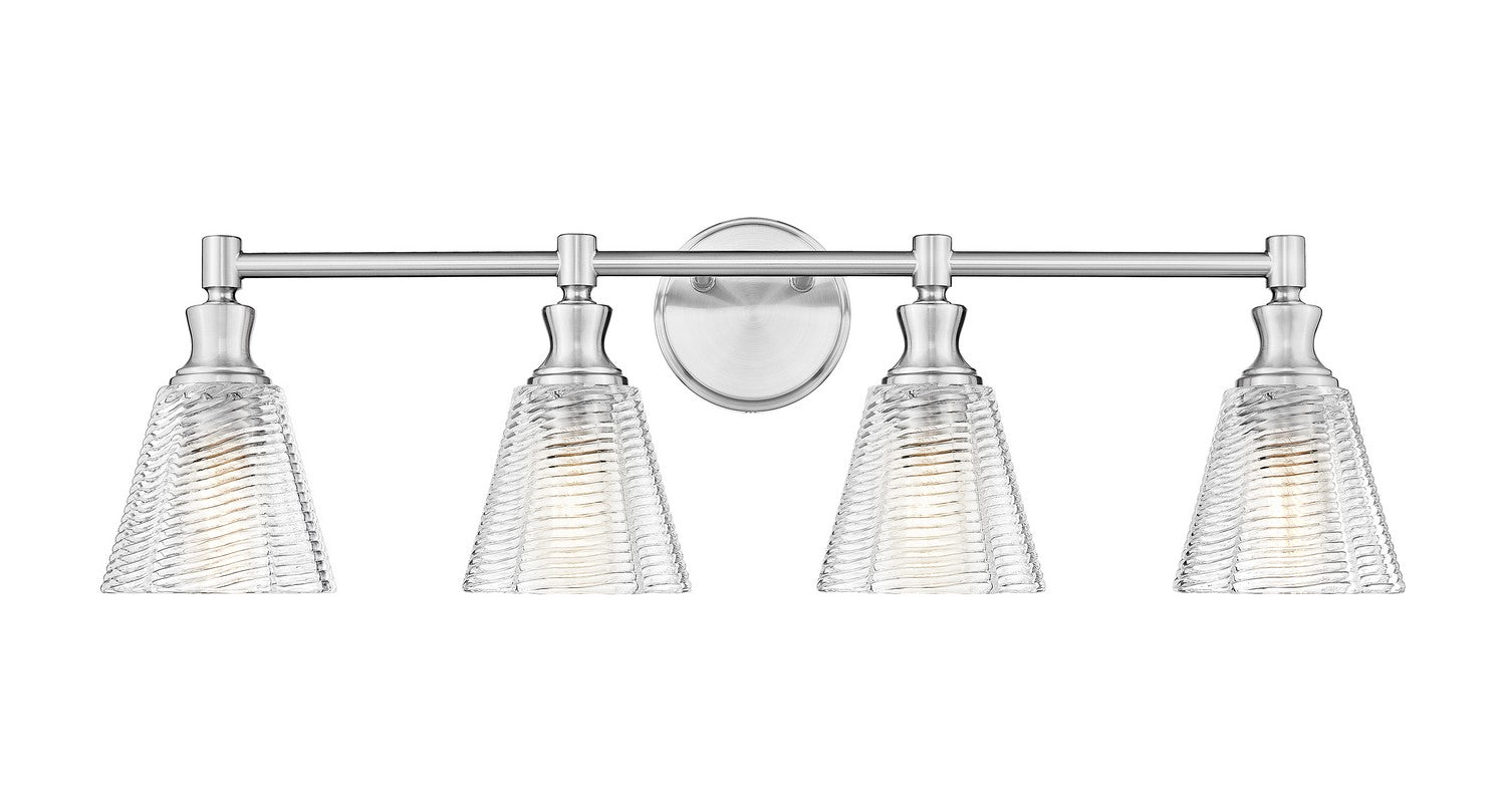 Z-Lite - 7704-4V-BN - Four Light Vanity - Auden - Brushed Nickel
