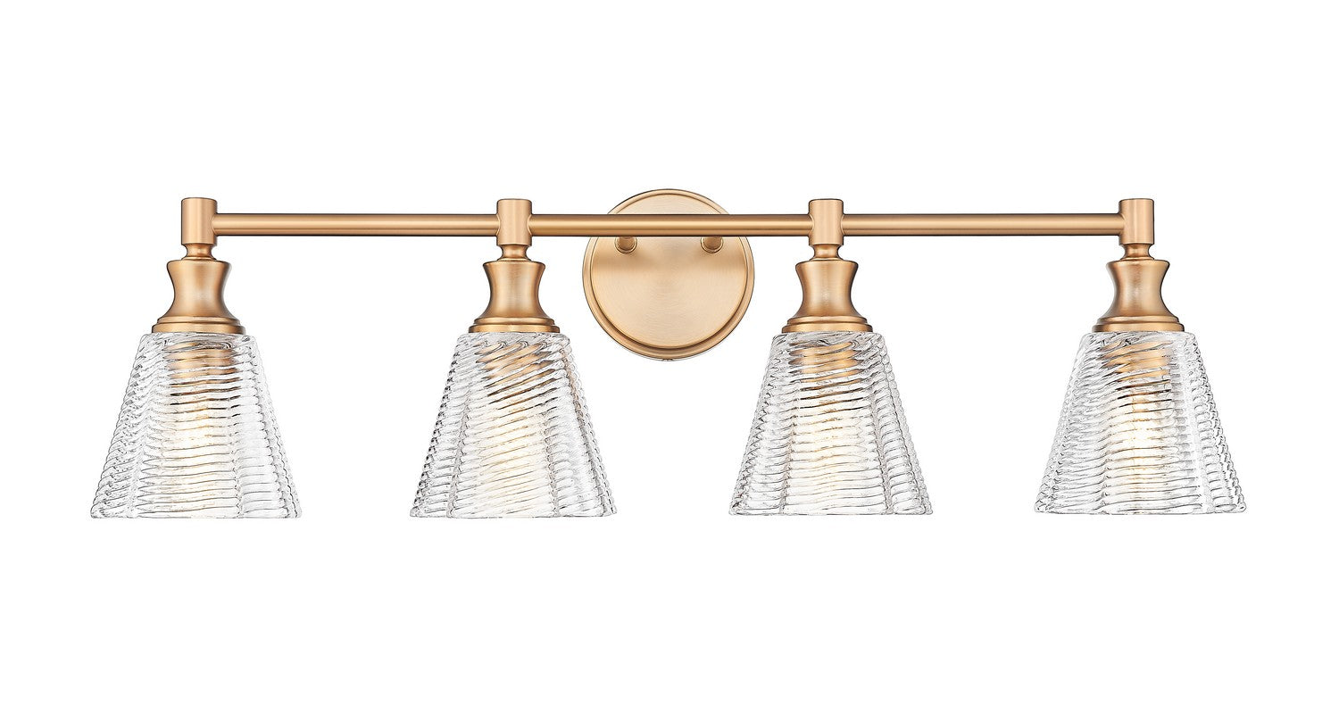 Z-Lite - 7704-4V-MGLD - Four Light Vanity - Auden - Modern Gold