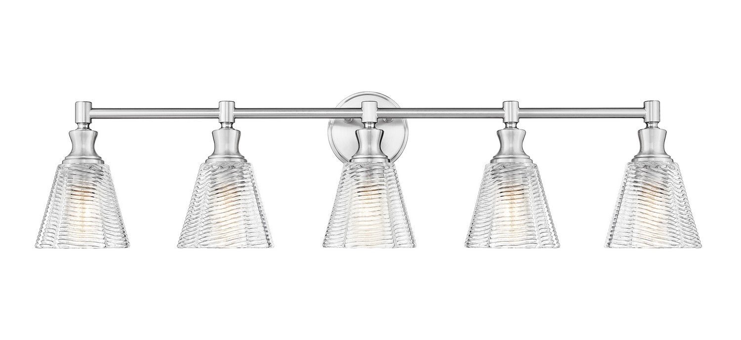 Z-Lite - 7704-5V-BN - Five Light Vanity - Auden - Brushed Nickel