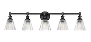 Z-Lite - 7704-5V-MB - Five Light Vanity - Auden - Matte Black