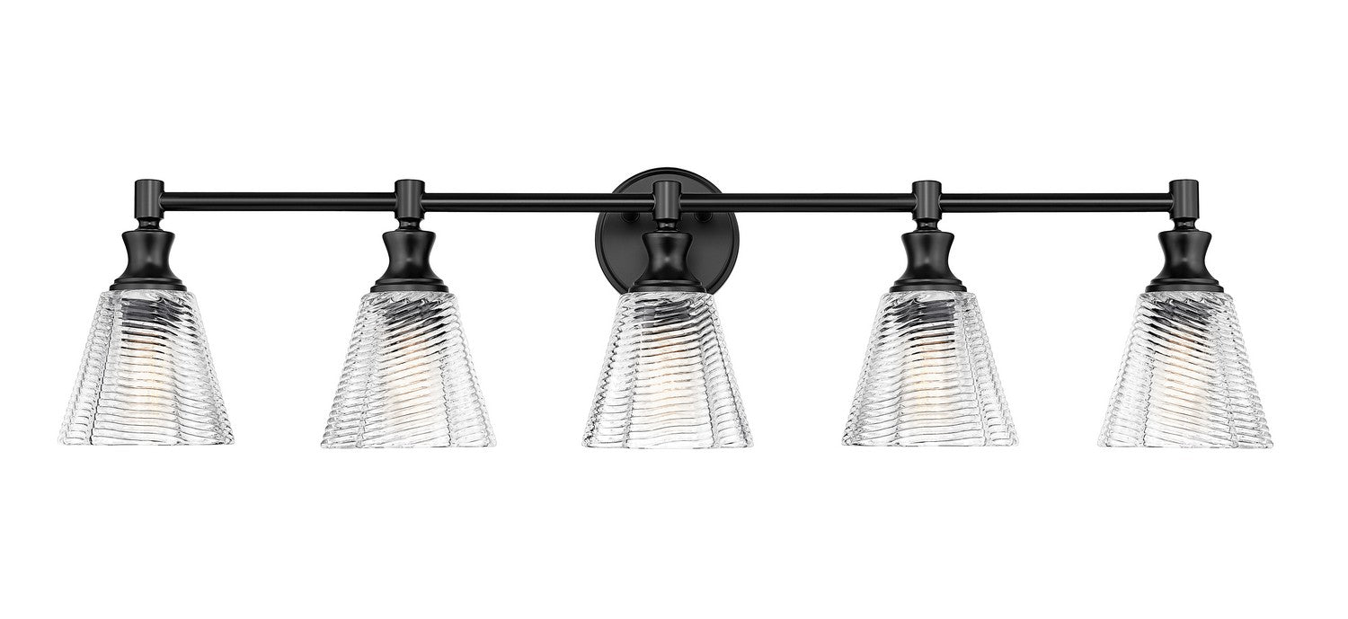 Z-Lite - 7704-5V-MB - Five Light Vanity - Auden - Matte Black