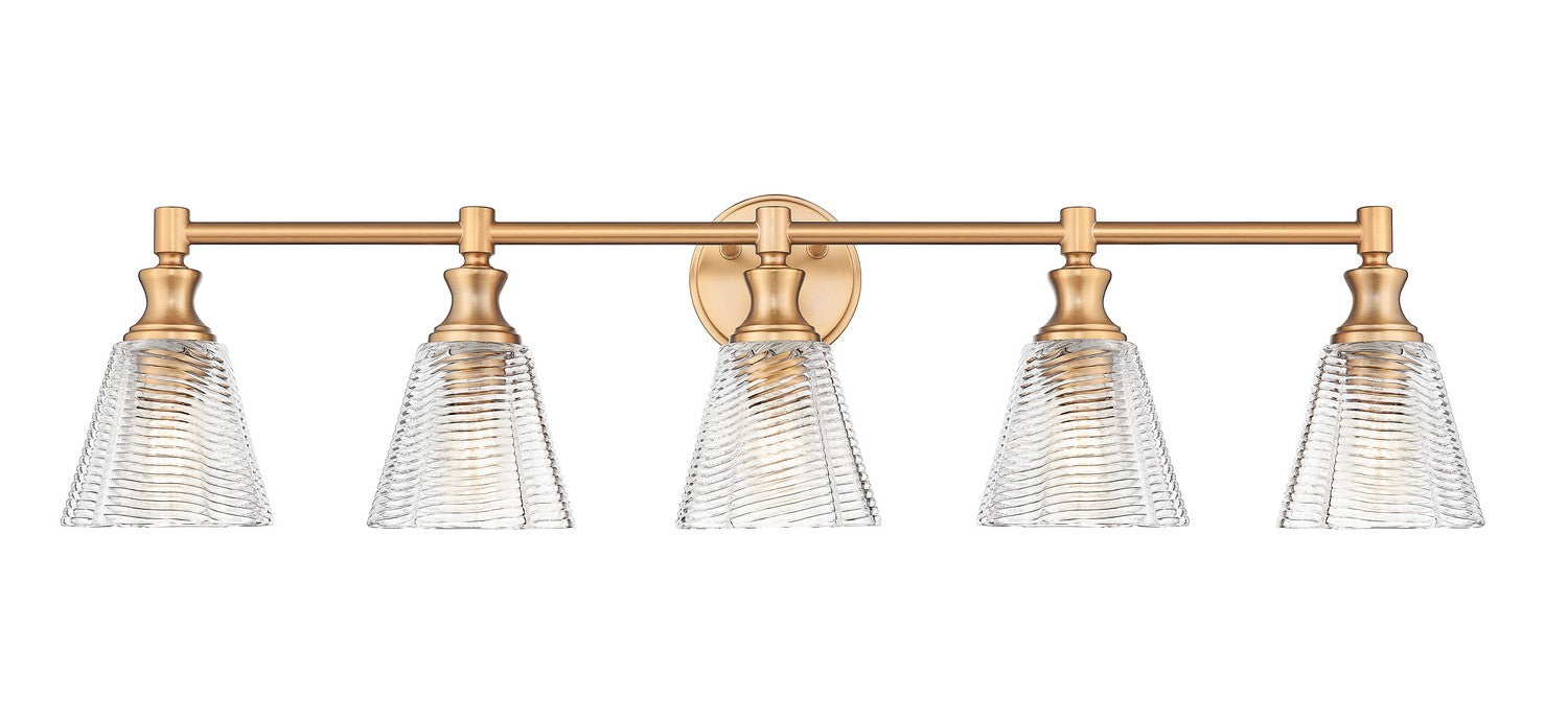 Z-Lite - 7704-5V-MGLD - Five Light Vanity - Auden - Modern Gold