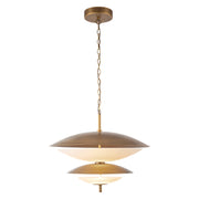 Alora - CH315224VBOP - LED Chandelier - Prescott - Vintage Brass/Opal Matte Glass
