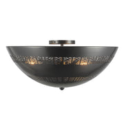 Alora - FM358318UB - Three Light Flush Mount - Overland - Urban Bronze