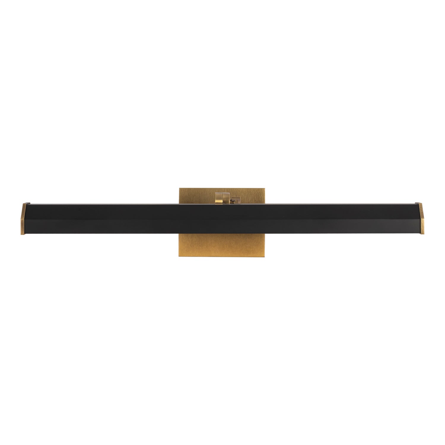 Alora - PL339721VBMB - LED Wall/Picture Light - Gemma - Vintage Brass/Matte Black