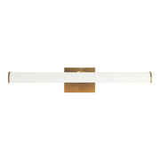 Alora - PL339721VBMW - LED Wall/Picture Light - Gemma - Vintage Brass/Matte White