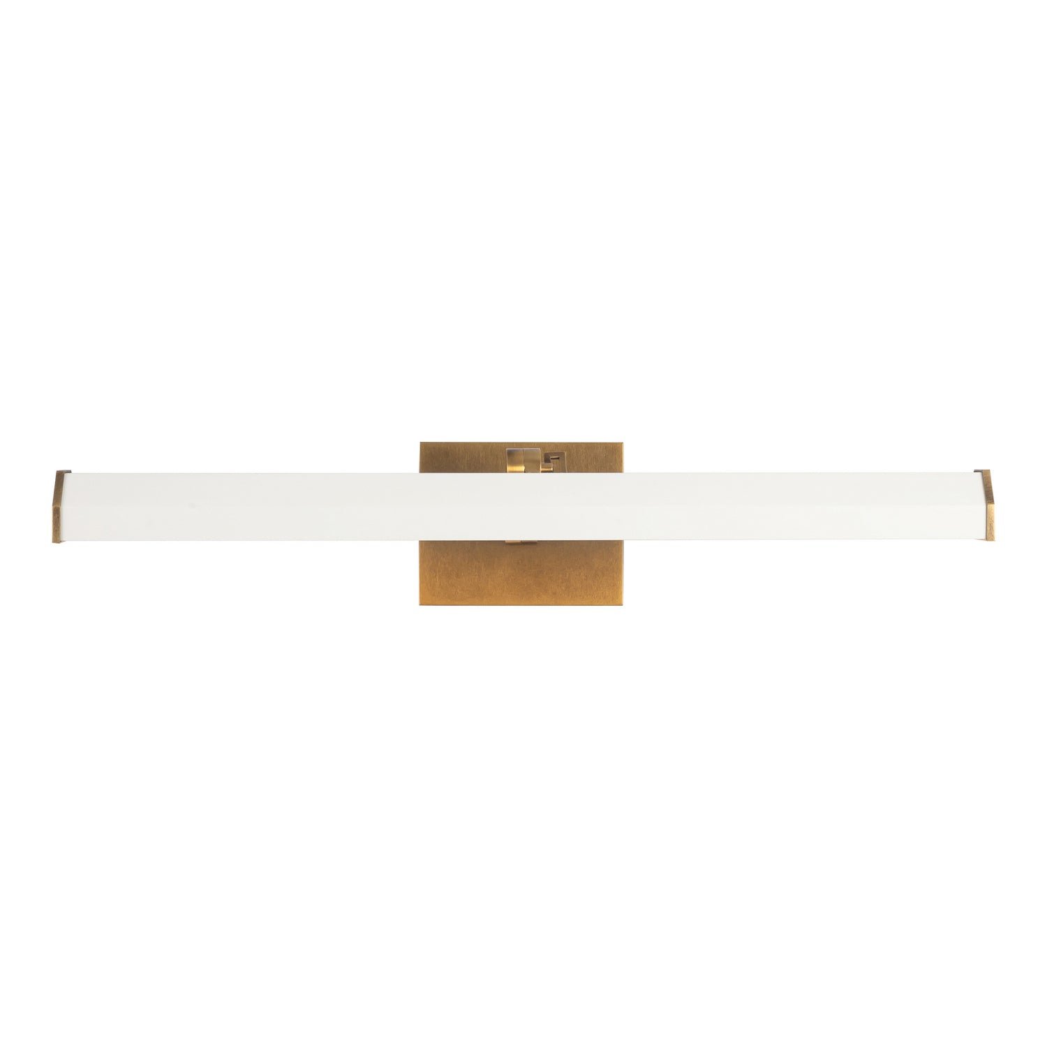 Alora - PL339721VBMW - LED Wall/Picture Light - Gemma - Vintage Brass/Matte White